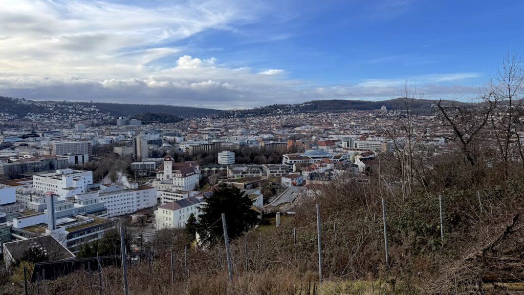 Ausblick am Samstag - später wurde es noch sonniger