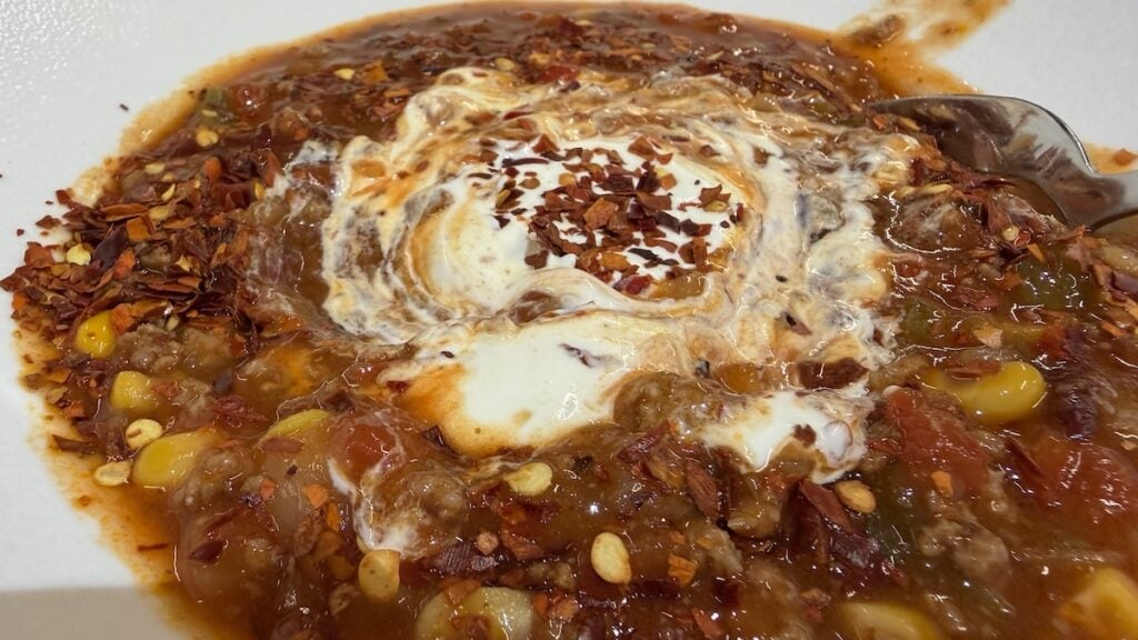 Chili con Carne beim Ausstand von Heiko