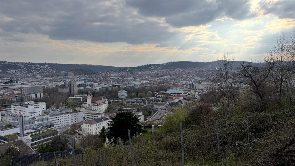 Aussicht beim Abendspaziergang am Montag