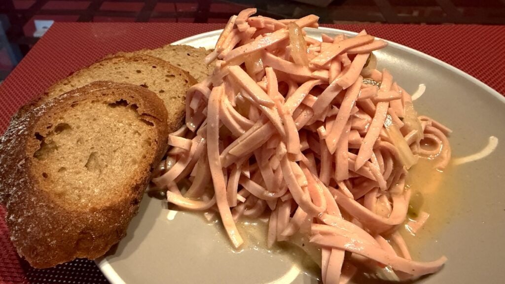 Wurstsalat zum Abendbrot