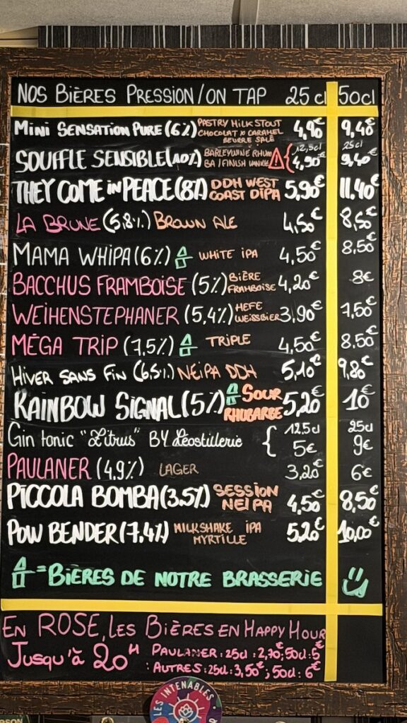 Vom Fass an diesem Donnerstag im L'Intenable