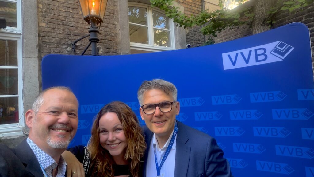 Thomas Leege, Anja Kundic und ich bei der 75-Jahr-Feier der VVB