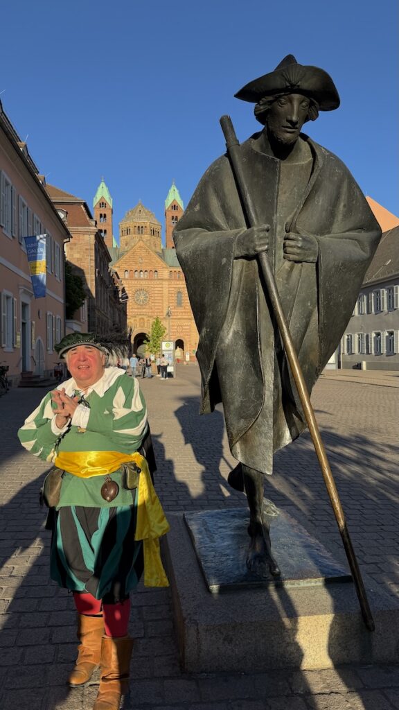 Unser Stadtführer zur "Anno Domini-" Führung vor dem "Jakobspilger"