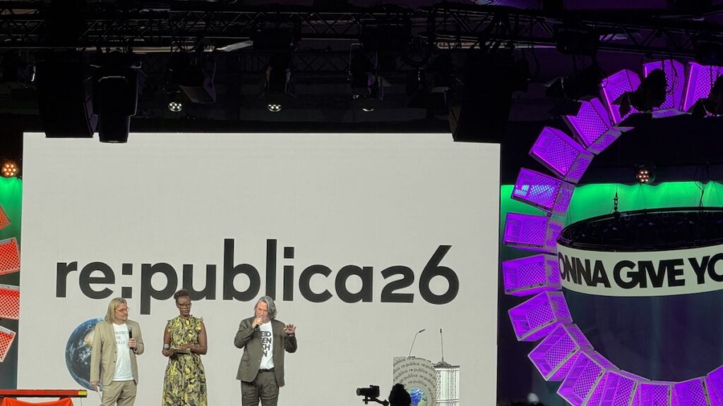 Eröffnung der re:publica 2026 mit Andreas Gebhard
