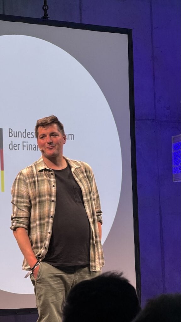 Jan Kus, der uns chrrp gebaut hat, auf Stage 7 der #rp26