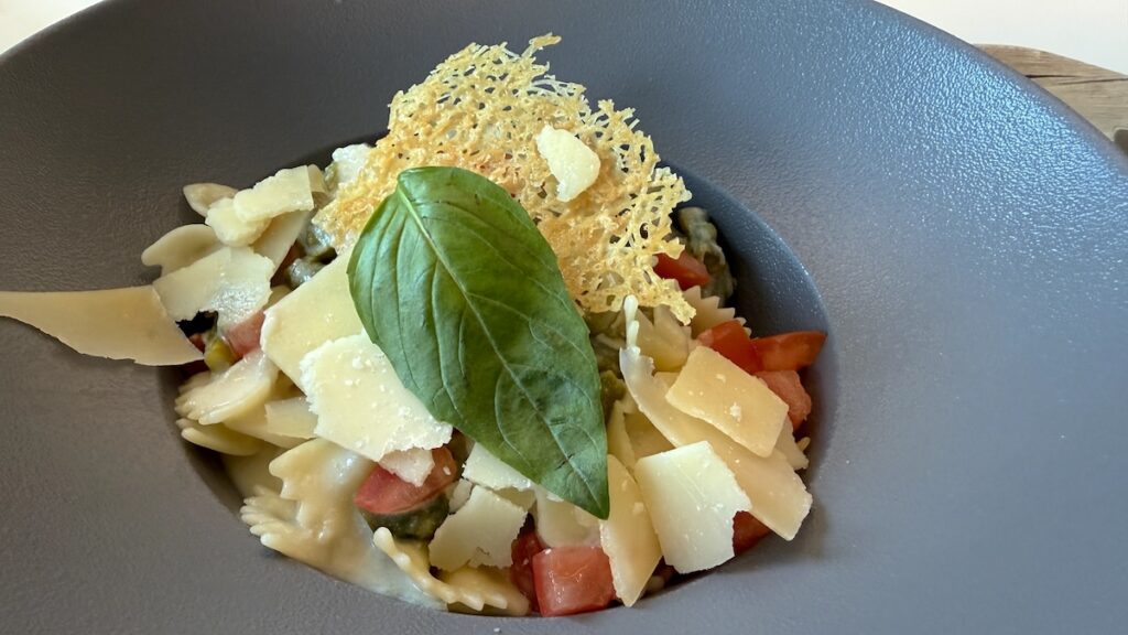 Spargelpasta im Betriebsrestaurant