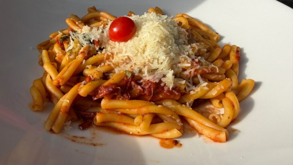 Strozzapreti in der Metzgerei