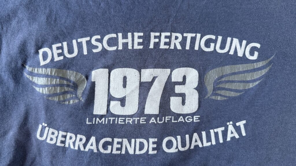 Originalfoto des Aufdrucks des T-Shirts, das ich nirgends mehr bekomme