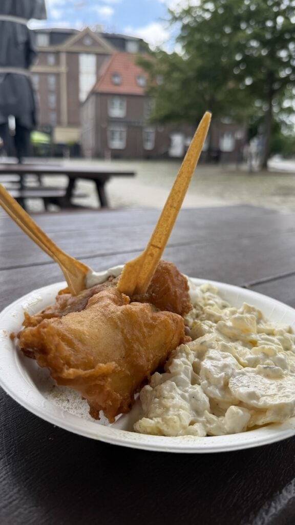 Backfisch mit Kartoffelsalat