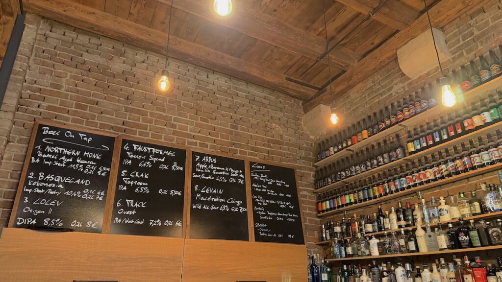 Temporäre Karte an diesem Tag im Mon Petit Café