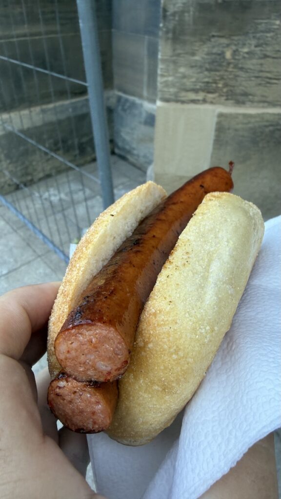 Scharfe Wurst auf dem Feuerseefest