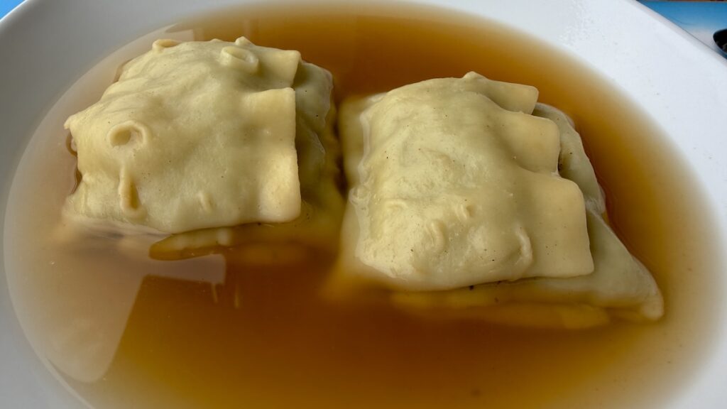 Maultaschen in der Brühe