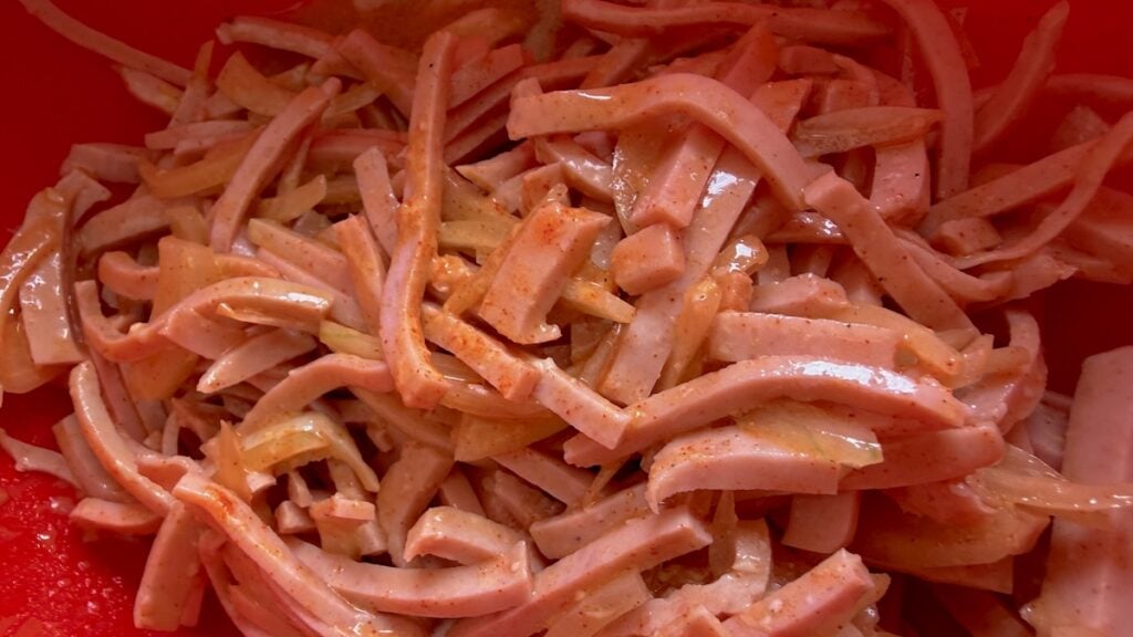 Wurstsalat gab es auch