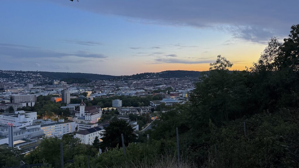 Ausblick beim Spaziergang am Mittwoch