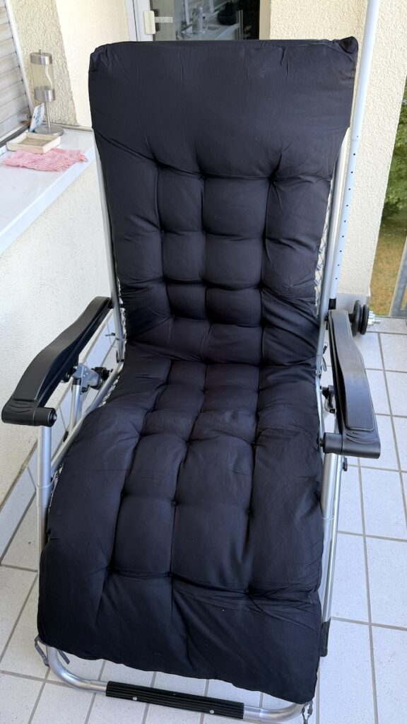 Mein neuer Balkon-Liegestuhl