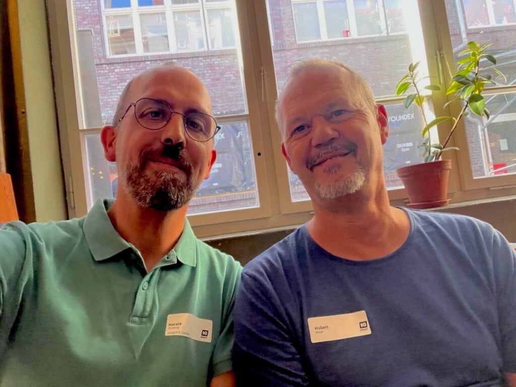 Harald und ich auf der 2. KI Night Stuttgart