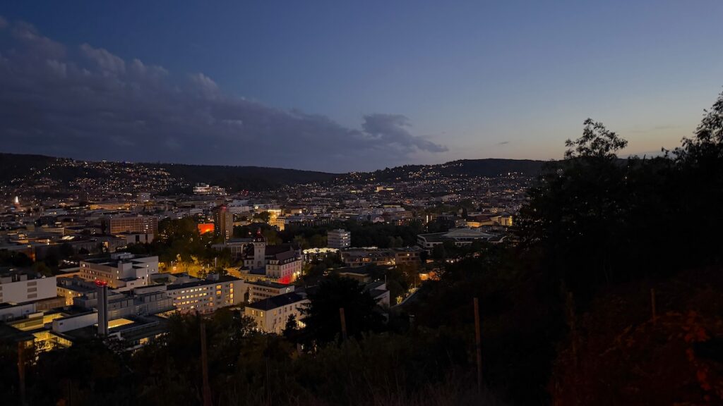 Ausblick beim Abendspaziergang