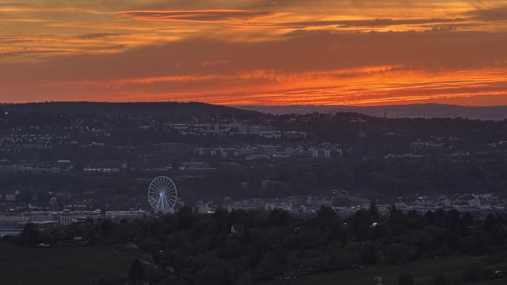 Und wird zum Sonnenuntergangs-Drama