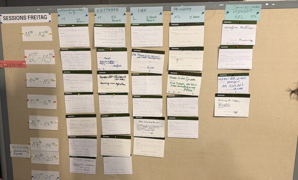 Sessionplan am Freitag beim Barcamp Pforzheim 2026