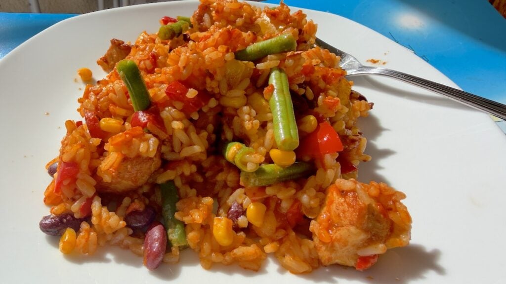Mexiko-Pfanne mit Hühnchen von Frosta