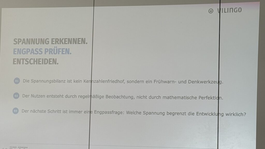 Gründe für die Spannungsbilanz