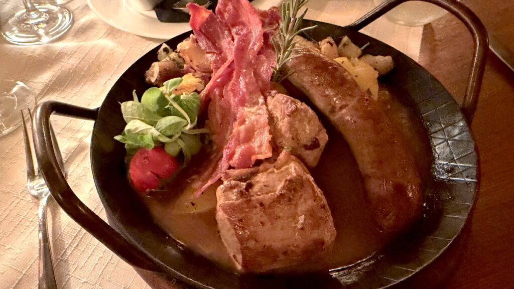 Stachel-Pfännle mit Landbiersoße statt Chamgignon-Rahmsoße